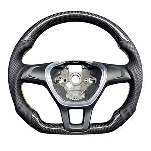 Volante Deportivo de Fibra de Carbono para VW <span class=keywords><strong>Golf</strong></span> 7 MK7 GTI <span class=keywords><strong>R</strong></span>, Base Plana, <span class=keywords><strong>Interior</strong></span> Personalizado - Product Image 3
