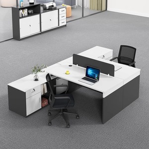 Cubículo moderno, mesas de ordenador de oficina para 2 personas, muebles, escritorio, Partición de Pc, estación de trabajo, mesa de oficina - Product Image 6