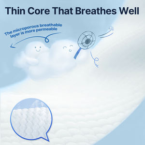 Pannolini usa e getta Kaida Premium ad alto assorbimento, effetto asciutto, per la notte, tipo mutandina, anti-perdita, con indicatore di umidità, super morbidi - Product Image 4