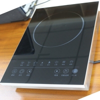 Nouveaux arrivages Tables en céramique à bas prix Cuisinière électrique à induction à brûleur unique Plaques de cuisson au gaz Contrôle tactile Chauffage rapide
