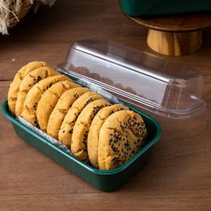 Boîte d'emballage rectangulaire transparente Peach Crisp pour sandwichs, mochi, jaune d'œuf salé, Snow Mei Niang, gâteau de la femme, pâtisserie chinoise - Product Image 4