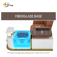 Luxe personnalisé moderne professionnel manucure salon de massage des pieds spa rose sans canalisation jet chaise de pédicure électrique avec bassin