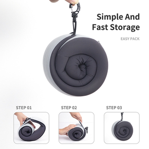 Ergonomic thiết kế du lịch cổ gối, miễn phí điều chỉnh bộ nhớ bọt cổ hỗ trợ gối dễ dàng mang theo với khóa chấp nhận tùy chỉnh - Product Image 4