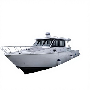 Catamaran <span class=keywords><strong>noir</strong></span> de pêche en mer, yacht personnalisé en alliage d'aluminium - Product Image 1