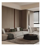 Dekorasi Modern arang bambu kayu Veneer karbon kristal Panel dinding gaya klasik tahan air Cina untuk aplikasi apartemen