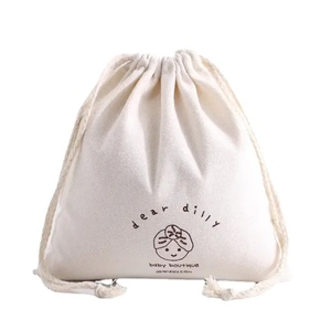 Vente flash - Pochette cadeau en toile personnalisée avec logo en sublimation, en tissu recyclé, sacs à cordon en coton biologique - Product Image 1