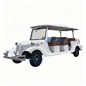 Vehículo Turístico Eléctrico Clásico Vintage Blanco de 11 Plazas, Económico y Confiable, con Techo Rígido - Product Image 2