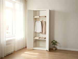 Armario Moderno de Lujo Extensible de Metal Ecológico <span class=keywords><strong>para</strong></span> <span class=keywords><strong>Dormitorio</strong></span>, Apartamento, Villa, con Puerta de Una Sola Hoja - Product Image 2