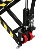Nouveau transpalette électrique manuel hydraulique à ciseaux de 1,5 tonne, élévateur à haute portée, avec roues en nylon/PU, garantie 1 an pour usage agricole