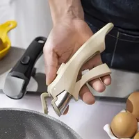 Batterie de cuisine tout usage anti-brûlure avec poignées métalliques détachables blanches et grises Poignée de pot universelle de remplacement