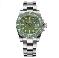 Addiesdive 2054 Montre de Plongée Homme Tendance Unique à Quartz, Bracelet en Acier Inoxydable 316L, Date Lumineuse, Mouvement Japonais, Ensemble Montre Décontractée