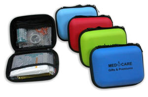 Botiquines médicos compactos con compartimentos y un estuche de EVA portátil y pequeño para primeros auxilios para acampar, deportes, hogares y automóviles - Product Image 6