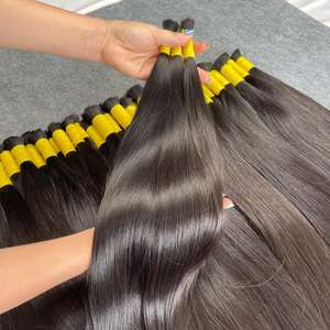 Cheveux vietnamiens au top Nos cheveux bruts de la plus haute qualité Extensions de cheveux en vrac Bleach pour bébé donneur unique Trame génie prête à l'emploi - Product Image 6