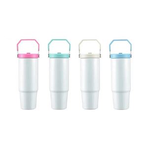 Sublimation Home Office 304 Stainless Steel 30Oz <b>Large</b> Capacity Travel Car Use Vacuum Flask Tumbler <b>Cup</b> Mug and With Handle - Product Image 1