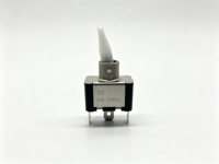 Sakelar Toggle Logam 2 Terminal ON-OFF 2 Pin 250V 15A AC IP15 dengan Sakelar Rocker 12mm