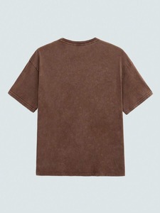 T-shirt rétro délavé pour homme, motif créatif, convient aux hommes et aux femmes, vêtement d'été ample. F10 - Product Image 4