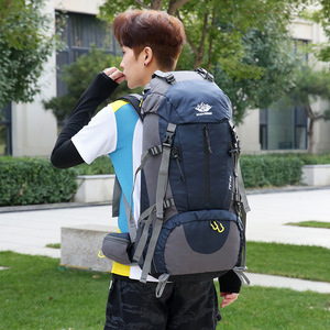 Sac à dos de randonnée en nylon imperméable 50L, design antivol, pour sports de plein air, <span class=keywords><strong>camping</strong></span>, trekking, randonnée, alpinisme - Product Image 2
