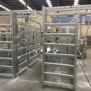 Nhiệm vụ nặng nề mạ kẽm gia súc lòng với cửa đôi hệ thống thủy lực cổ lòng đầu Bale clipex và trọng lượng quy mô để bán - Product Image 6