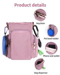 Free sample <b>Dog</b> Walking Bag Nylon Crossbody Pack With Small Treat <b>Pouch</b> <b>Dog</b> Pet Snack Food Poop Dispenser Bag Holder Carrier - Product Image 4