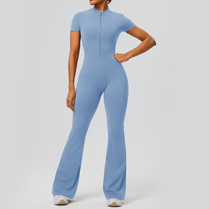 <span class=keywords><strong>Tuta</strong></span> da Yoga Elasticizzata in Quattro Direzioni, Leggera e Traspirante, Vestibilità Aderente, <span class=keywords><strong>con</strong></span> <span class=keywords><strong>Tasche</strong></span> Funzionali, Vita Sottile e Design Bootcut, Dettaglio Arricciato sui Glutei - Product Image 4