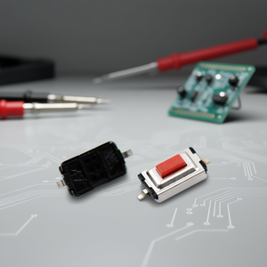 Microinterruptor de botón rojo SMD 3x6x2mm, paquete de 1000 - Product Image 3