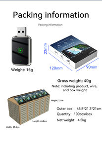 Dongle sans fil 2-en-1 CarPlay & Android Auto avec WiFi6 USB Plug-n-Play pour autoradio universel d'origine - Product Image 6