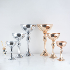 Alta qualità alta oro vaso in metallo ciotola decorativo centrotavola per feste di nozze <span class=keywords><strong>piedistallo</strong></span> fiori composizioni porte - Product Image 4