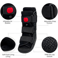 Botte de marche gonflable ergonomique légère TP Air Ankle Walker avec doublure amovible et semelle antidérapante en TPR pour la rééducation des fractures et entorses de la cheville