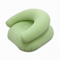 Canapé gonflable de loisirs avec accoudoirs floqués, chaise pneumatique en PVC en forme de U pour intérieur et extérieur