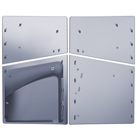 Plaques de couverture en argent sterling Disc Edition pour nouveaux panneaux de coque de console mince PS5 pour accessoires minces Playstation 5