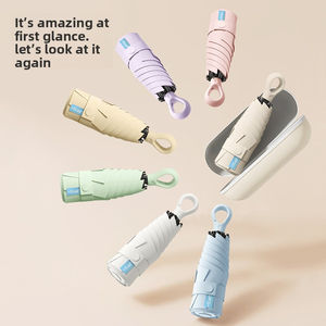 Женский мини-зонт в классическом стиле с защитой от УФ-излучения - Product Image 2