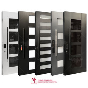 Dernier modèle <span class=keywords><strong>de</strong></span> porte <span class=keywords><strong>de</strong></span> sécurité <span class=keywords><strong>de</strong></span> luxe en acier inoxydable Porte pivotante extérieure moderne principale Porte <span class=keywords><strong>d</strong></span>'<span class=keywords><strong>entrée</strong></span> frontale pivotante en verre pour la maison - Product Image 1