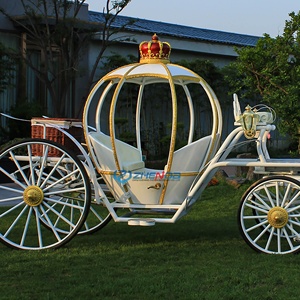 Carruaje de Caballos Tipo Calabaza para Bodas, Venta al Por Mayor Directo de Fábrica, Carruaje de Transporte Especial - Product Image 4