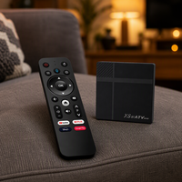 Boîtier TV Android portable 4K en gros, modèle XS97 ATV Mini, lecteur multimédia Allwinner H618, double Wi-Fi, décodeur pour la maison et l'hôtel