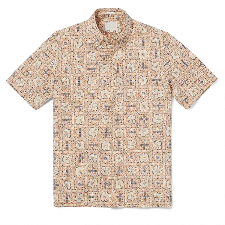 2024 nouvelle mode de haute qualité personnaliser chemises hawaïennes en gros