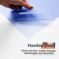 Porte-documents en forme de L, imperméable, format A4, personnalisable, dossier en plastique transparent