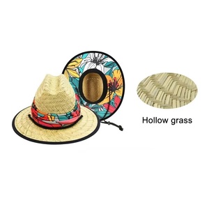 Bán buôn mùa hè biểu tượng tùy chỉnh trẻ em trẻ em mũ rơm <span class=keywords><strong>2025</strong></span> cỏ tự nhiên nhân viên cứu hộ trẻ sơ sinh Toddler bé Mũ Rơm với bên dưới - Product Image 2