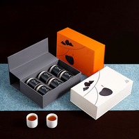Logo personnalisé petites boîtes de papier à glissière de tiroir cadeau emballage de thé en conserve xihu longjing petite boîte boîte cadeau vide emballage personnalisé