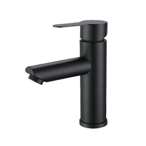 Grifo Monomando Moderno de Acero Inoxidable Negro con Válvula Cerámica para Calentador de Agua, Accesorios para Lavabo de Baño Exterior - Product Image 6