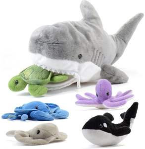 Mayoristas de Juguetes de Peluche de Tiburón, Juguetes de Peluche de Animales Marinos Personalizados con 5 Animales Marinos: Tortuga, Ballena, Pulpo, para Niños - Product Image 1