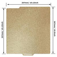 Plaque de construction PEI pour imprimante 3D Bamboo Lab X1/X1C/X1E/P1P/P1S/A1, 257x257mm, feuille d'acier texturée double face