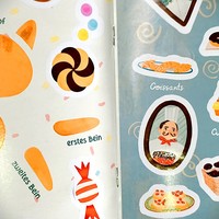 Proceso UV Soft Cover Color Sticker Books para niños Libros de imágenes