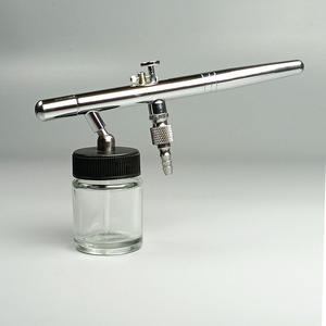 Aerógrafo de Alimentación por Gravedad de 22 ml, Doble Acción, Velocidad Ajustable, Portátil para Trabajos Artísticos, HMX-128 - Product Image 1
