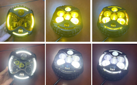 Camion léger de travail de la tache LED ronde lumineuse superbe de 5 pouces conduisant la lumière de travail de laser d'Off Road 4x4