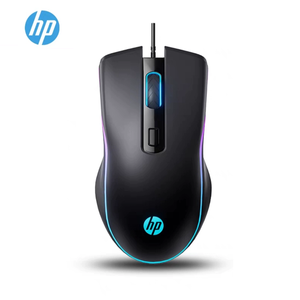 Bán Buôn HP M200 Có Dây Chuột Chơi Game 1600 Dpi Quang Học <span class=keywords><strong>USB</strong></span> Ergonomic Văn Phòng 4D Chuột Máy Tính Cho Mac Máy Tính Xách Tay Windows (Màu Đen) - Product Image 1