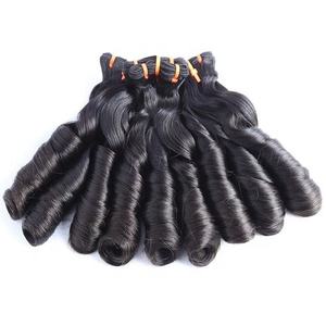Bouncy Curls Remy Hair Trame Machine Double Trame Vierge Cuticule Alignée Bouclés Vietnamiens Extensions de Cheveux Humains Bundles - Product Image 1