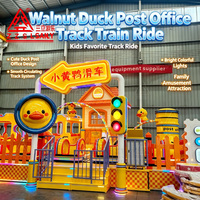 Tren de Fibra de Vidrio para Niños, Mini Pista para Jardín y Parques Infantiles Interiores/Exteriores, Equipo de Diversión de Alta Capacidad