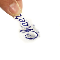 Autocollant rond transparent personnalisé en vinyle PVC imperméable pour logo, étiquette décorative transparente imprimée sur mesure