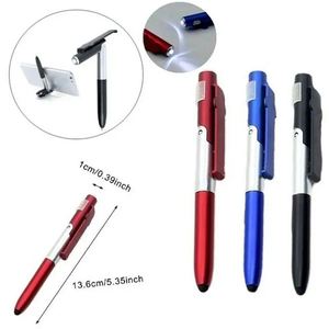 T 4 in 1 Function Light Touch Pen With <b>Phone</b> Holder Printing for Promotion Gift Custom Logo Pens - Product Image 2