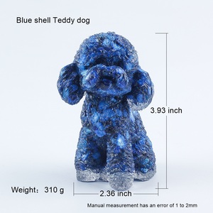 Nieuwe Stijl Natuurlijke Kristal Genezende Energie Amethist Steen Teddyvormige Epoxyhars Kristallen Chips Ambachten Mascotte Voor Dec - Product Image 2